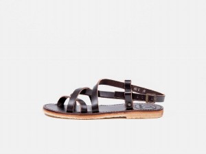 Black Brown Duckfeet Bornholm Men's Sandals | LSK5872NE