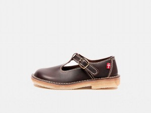 Black Brown Duckfeet Lolland Women's Mary Jane Shoes | ELT3127DG