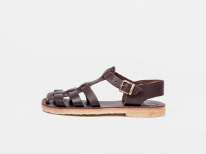 Black Brown Duckfeet Ringkobing Men's Sandals | RIO6289EB