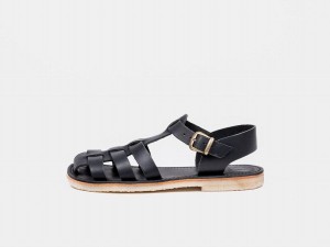 Black Duckfeet Ringkobing Men's Sandals | UPZ9523XF