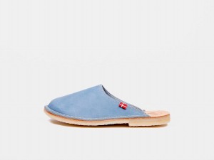 Blue Duckfeet Blavand Men's Slippers | RNJ9727KH