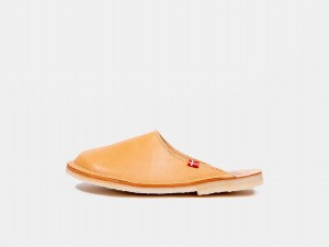 Brown Duckfeet Blavand Men's Slippers | XEG9664IQ