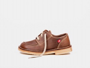 Dark Brown Duckfeet Fyn Women's Lace Up Shoes | SVB4796XG