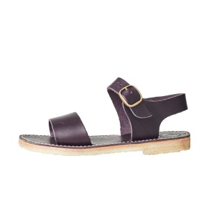 Dark Purple Duckfeet Lokken Women's Sandals | DWC92TC