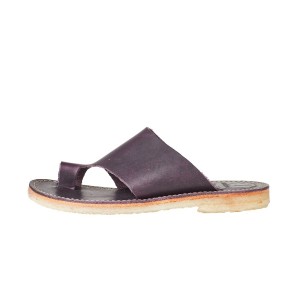 Dark Purple Duckfeet Mando Men's Sandals | YFR494DP