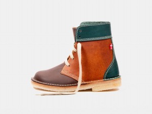 Green Brown Orange Duckfeet Faborg Men's Boots | PME3128EG