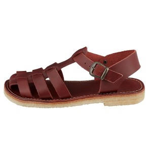 Red Brown Duckfeet Ringkobing Men's Sandals | NXA2796TY