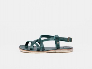 Turquoise Green Duckfeet Bornholm Men's Sandals | ALR7180RH