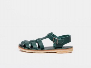 Turquoise Green Duckfeet Ringkobing Women's Sandals | SEZ944XU