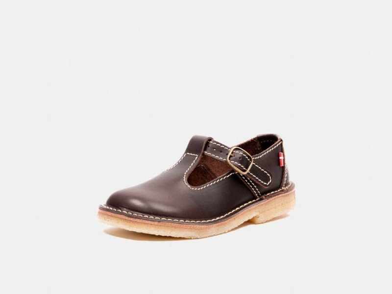 Black Brown Duckfeet Lolland Women's Mary Jane Shoes | ELT3127DG