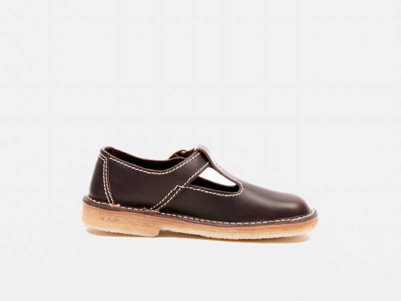 Black Brown Duckfeet Lolland Women's Mary Jane Shoes | ELT3127DG