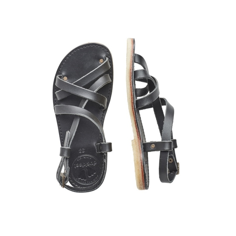 Black Duckfeet Bornholm Men's Sandals | HTO633RA