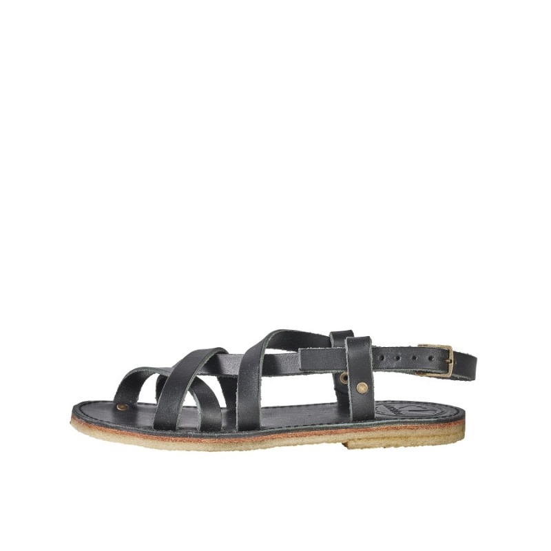 Black Duckfeet Bornholm Men\'s Sandals | HTO633RA