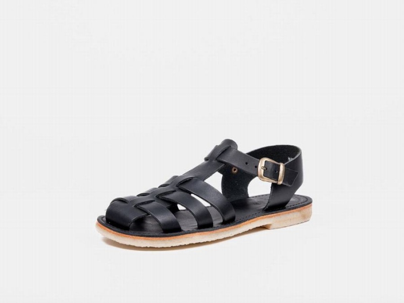 Black Duckfeet Ringkobing Men's Sandals | UPZ9523XF