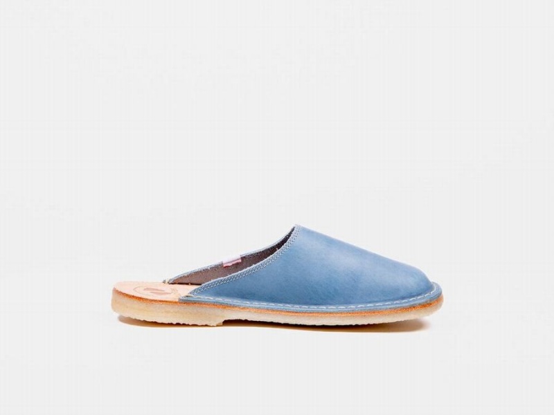 Blue Duckfeet Blavand Men's Slippers | RNJ9727KH