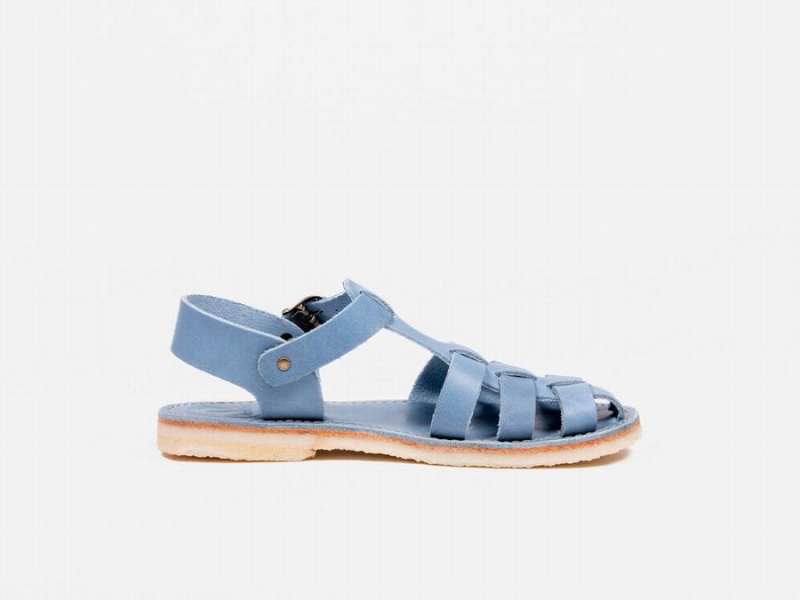 Blue Duckfeet Ringkobing Men's Sandals | FLH3931HY