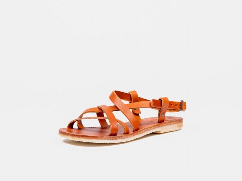 Brown Duckfeet Bornholm Women's Sandals | IXC6962EL