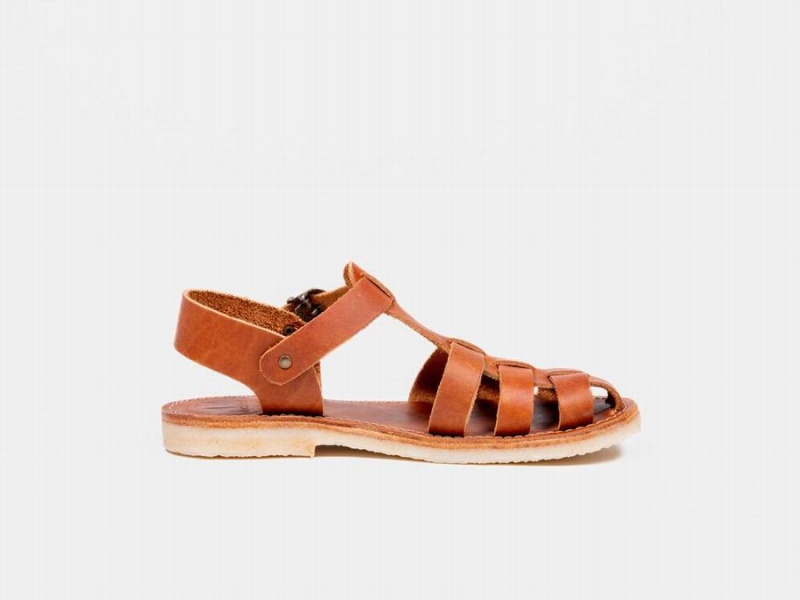 Brown Duckfeet Ringkobing Men's Sandals | MCM129BM