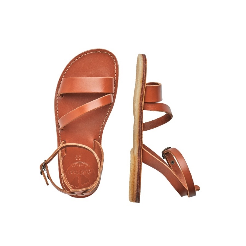 Brown Duckfeet Skaerbaek Women's Sandals | VHC5384XZ