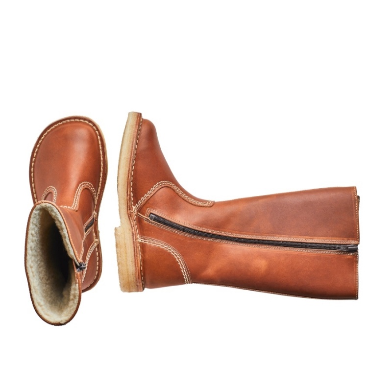 Brown Duckfeet Vejle Men's Boots | FAV1741RF