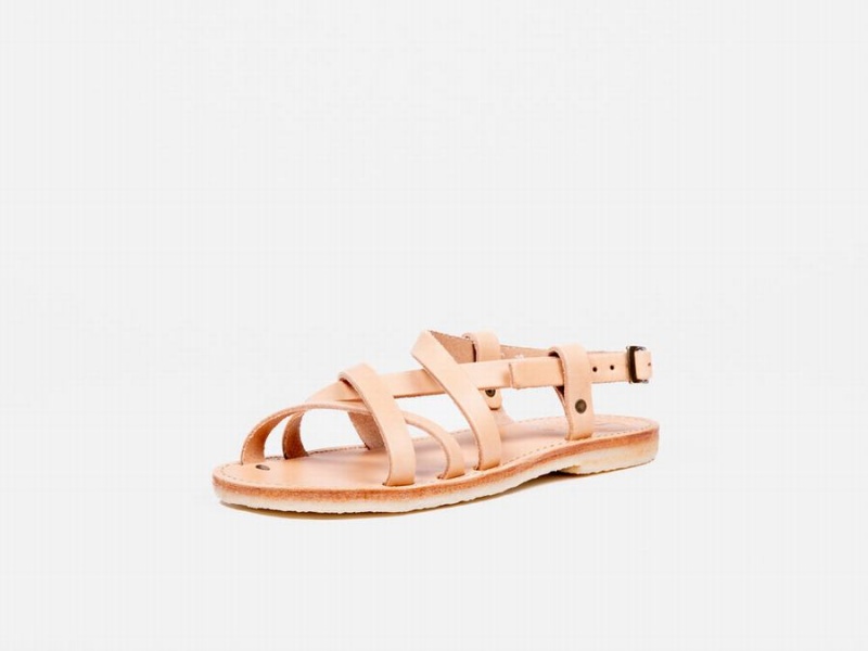 Cream White Duckfeet Bornholm Men's Sandals | ZND1857MI