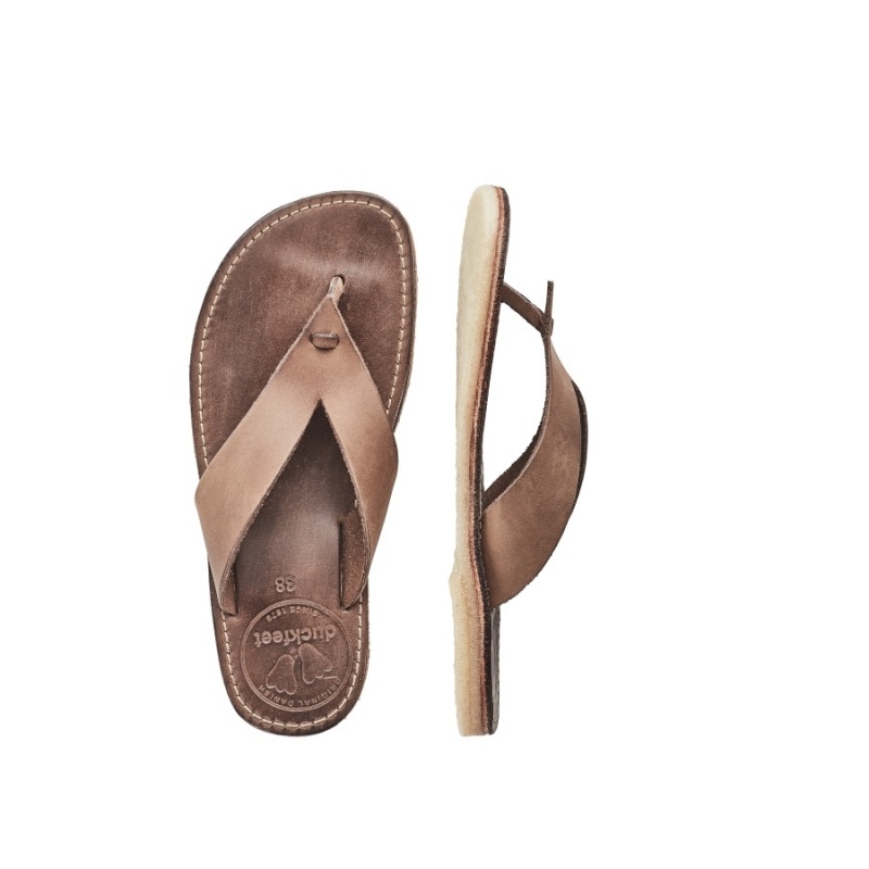 Dark Brown Duckfeet Aero Women's Sandals | FJM6640RR