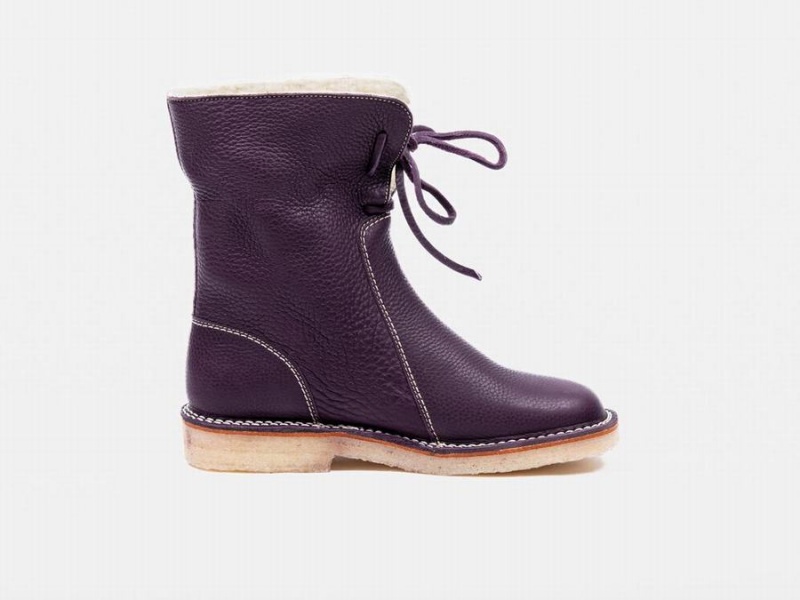 Dark Purple Duckfeet Arhus Women's Boots | JAO6428EE