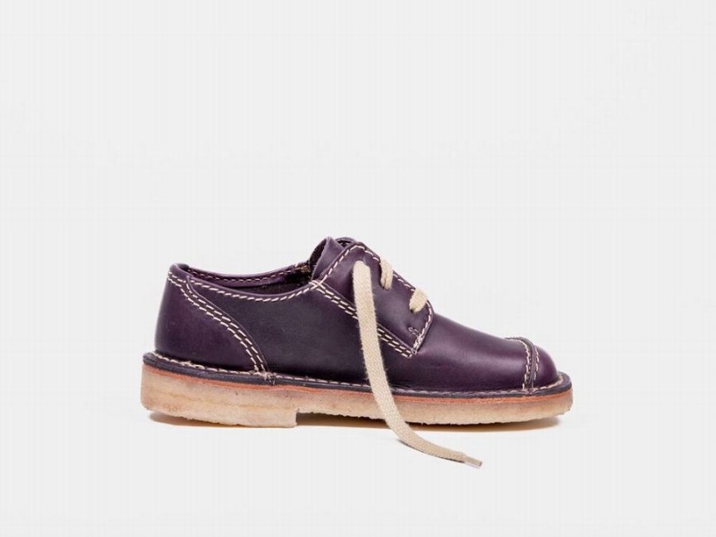 Dark Purple Duckfeet Fyn Men's Lace Up Shoes | MRZ580OB