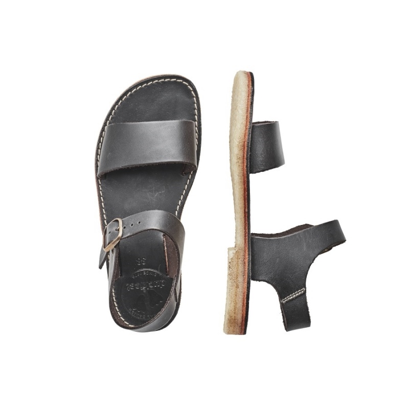 Grey Black Duckfeet Lokken Men's Sandals | XLH109WJ