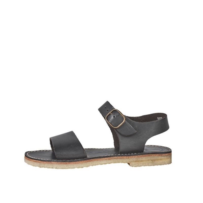 Grey Black Duckfeet Lokken Women\'s Sandals | YVA6888SV