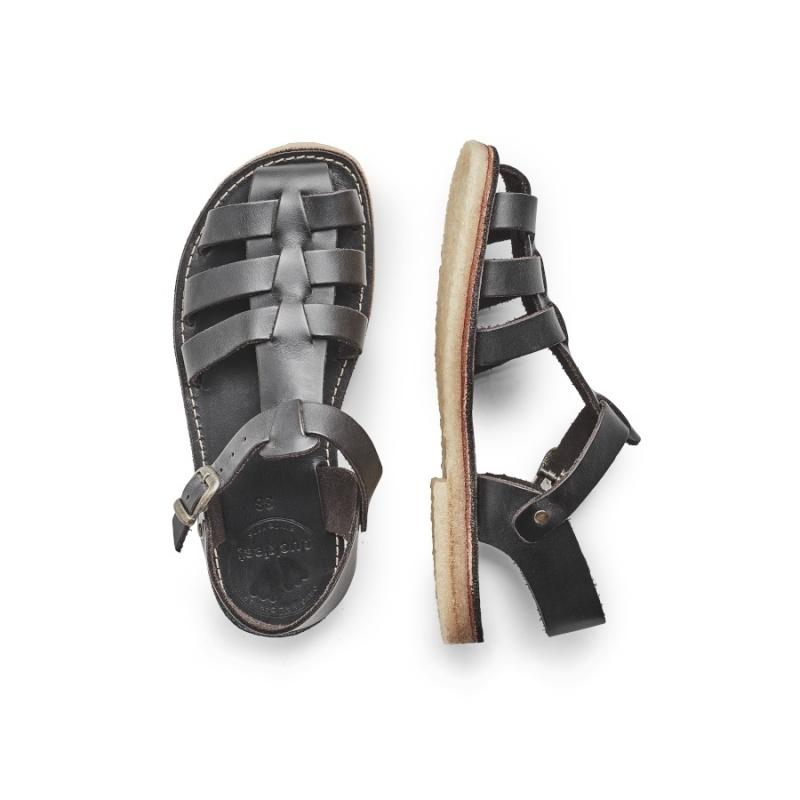 Grey Black Duckfeet Ringkobing Men's Sandals | WMG2463HC