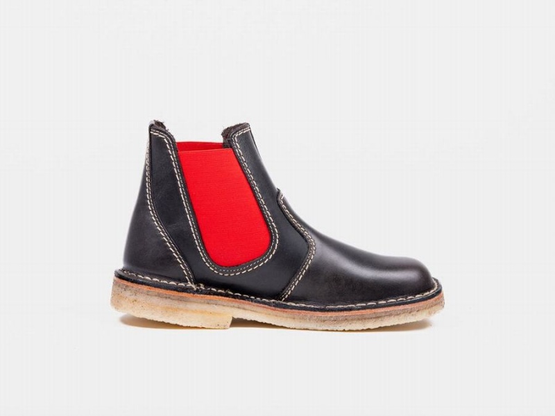 Grey Black Red Duckfeet Roskilde Women's Boots | THD333GN