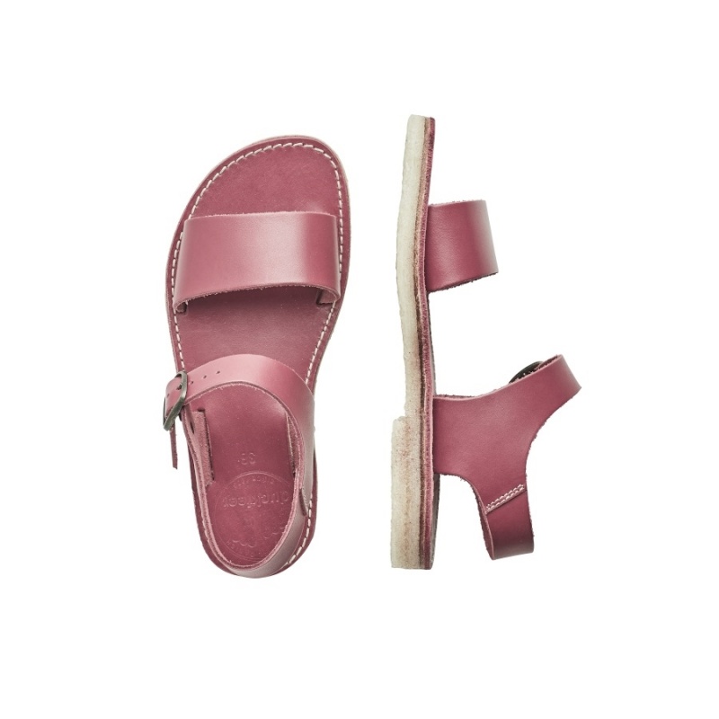 Pink Duckfeet Lokken Women's Sandals | FBG7841FM