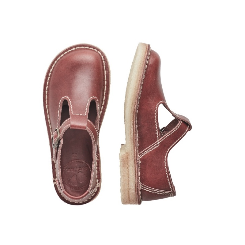 Red Brown Duckfeet Lolland Women's Mary Jane Shoes | ZTZ3954GK