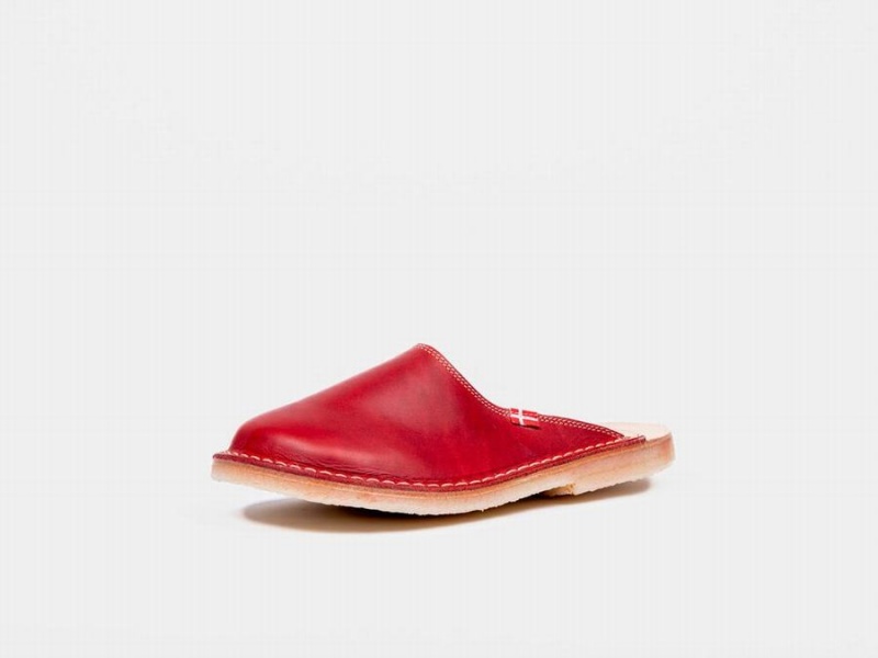 Red Duckfeet Blavand Men's Slippers | FOQ7979ZH