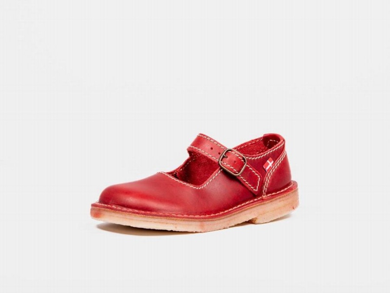 Red Duckfeet Himmerland Women's Mary Jane Shoes | NBB4757GN