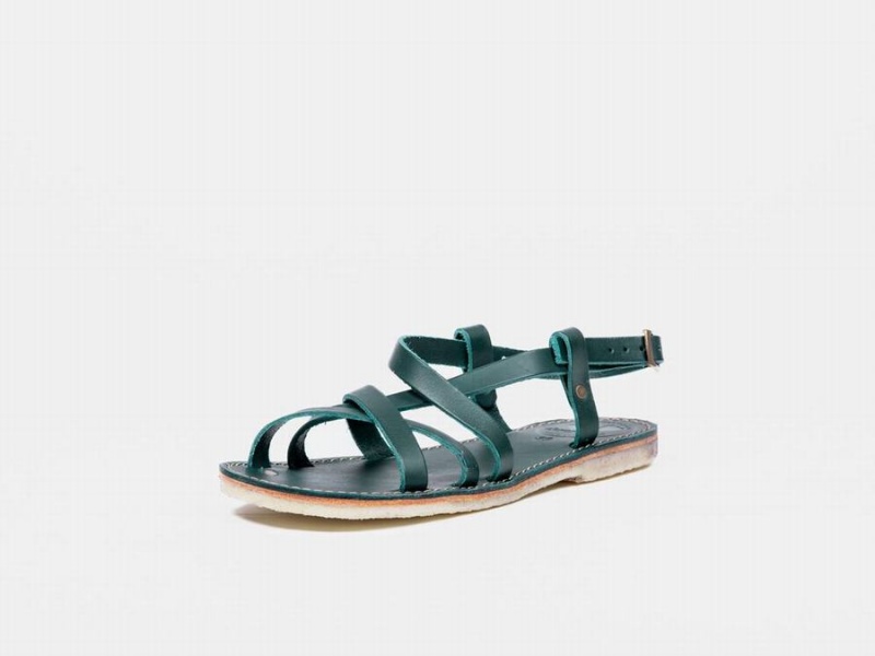 Turquoise Green Duckfeet Bornholm Women's Sandals | TNG1612QB