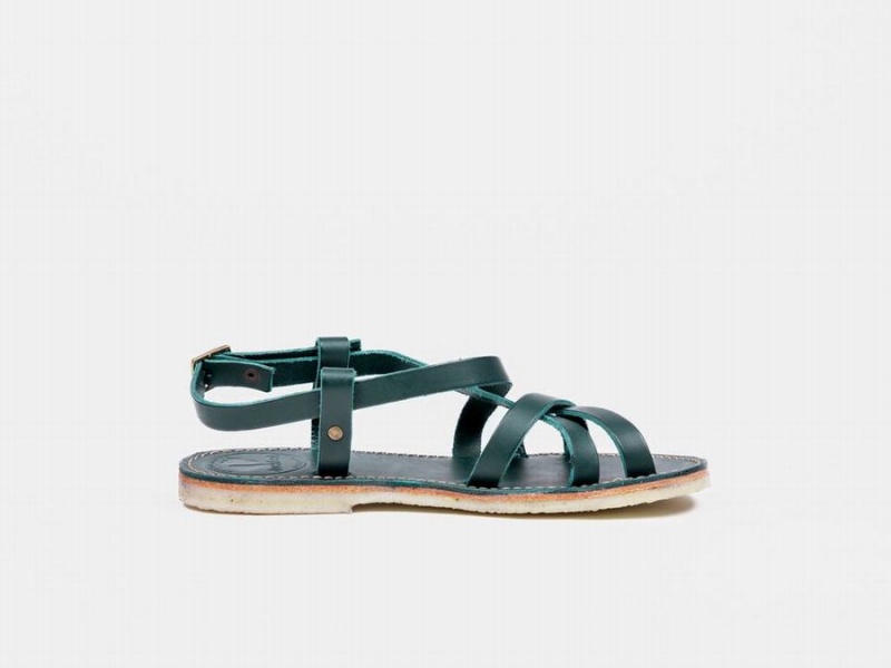 Turquoise Green Duckfeet Bornholm Women's Sandals | TNG1612QB