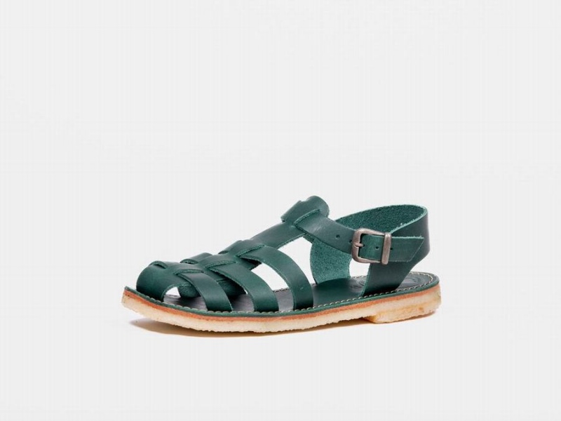 Turquoise Green Duckfeet Ringkobing Men's Sandals | JLC1100VY