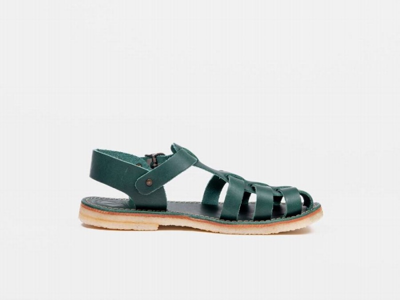 Turquoise Green Duckfeet Ringkobing Men's Sandals | JLC1100VY